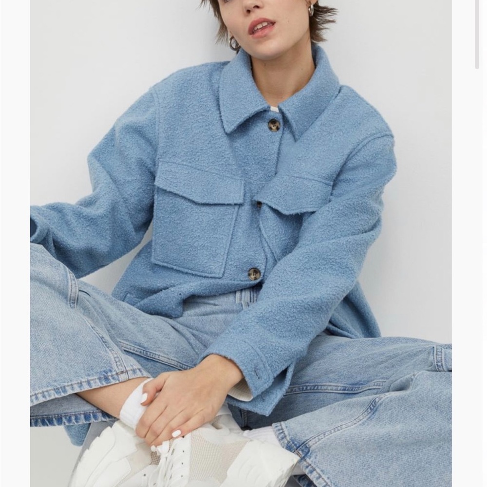 H&M oversized shirt jacket